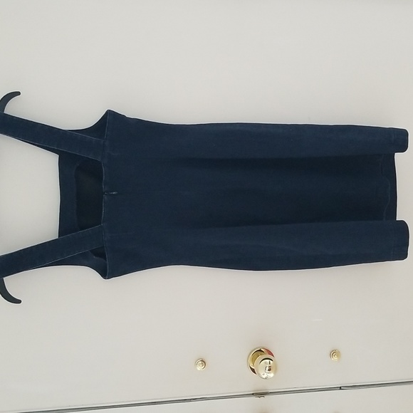 Club Monaco Stretchy Denim Sleeveless Minidress - Picture 4 of 5